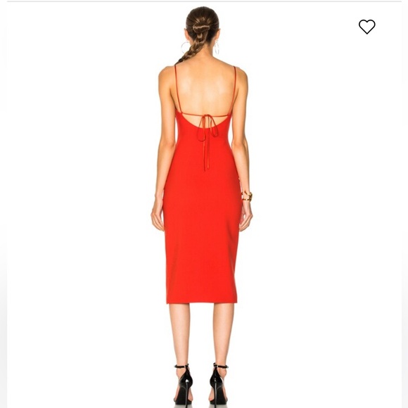 Cinq a Sept red midi dress - Picture 3 of 4
